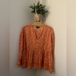 Brand New Floral Print long Sleeve Blouse Size M